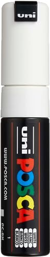 Uni-Ball 182601 – Marker POSCA mit breiter Keilspitze, PC-8K, weiß, 1 Stück Uni-Ball 182601 – Marker POSCA mit breiter Keilspitze, PC-8K, weiß, 1 Stück von Uni-Ball