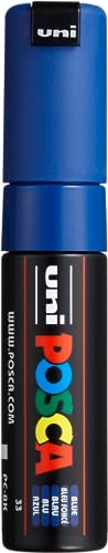 POSCA 182651 - POSCA Marker mit breiter Keilspitze, PC-8K, blau, 1 Stück von Uni-Ball