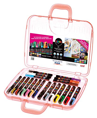 uni-ball 186817 - POSCA Marker Malkoffer Klassik mit 20 Acrylstiften, für viele Oberflächen geeignet, verschiedene Spitzen und Farben uni-ball 186817 - POSCA Marker Malkoffer Klassik mit 20 Acrylstiften, für viele Oberflächen geeignet, verschiedene Spitzen und Farben von Uni-Ball