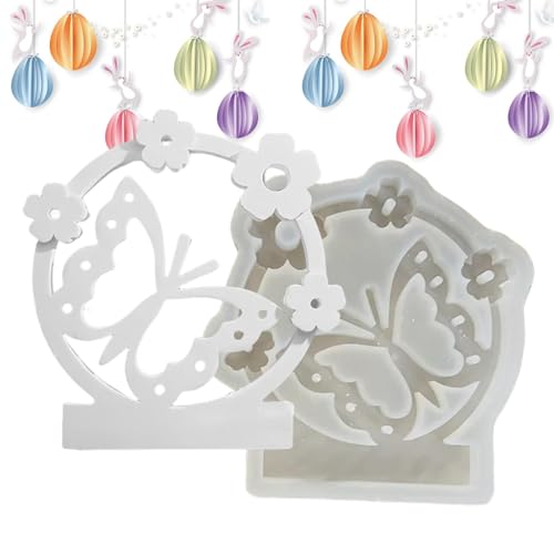 Giessform Ostern, Gießformen Silikon Ostern, Silikonformen Gießformen, Schmetterling Für Ostern, Kerzenständer Aus Silikon Mit Ausgeschnittenem - Teelicht Halterformen Dekorative von Fabixoin