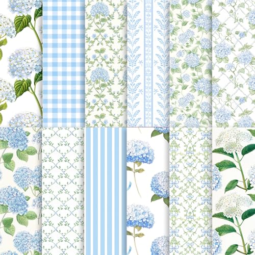 Aquarell-Hortensien-Scrapbook-Papier, blaues Blumenmuster, dekoratives Bastelpapier, flach gefaltet, für Geburtstag, Hochzeit, Babyparty, Kartenherstellung, Fotoalbum, Dekoration, 30,5 x 30,5 cm, 24 Aquarell-Hortensien-Scrapbook-Papier, blaues Blumenmuster, dekoratives Bastelpapier, flach gefaltet, für Geburtstag, Hochzeit, Babyparty, Kartenherstellung, Fotoalbum, Dekoration, 30,5 x 30,5 cm, 24 von Fabllewavi