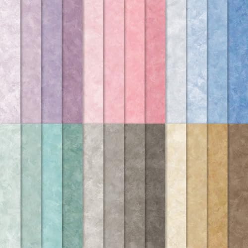 Scrapbook-Papier, doppelseitig, Wildleder, strukturiert, für Junk-Tagebücher, Grußkarten, Album, Dekoration, Pastellfarben, 30,5 x 30,5 cm, 24 Bögen Scrapbook-Papier, doppelseitig, Wildleder, strukturiert, für Junk-Tagebücher, Grußkarten, Album, Dekoration, Pastellfarben, 30,5 x 30,5 cm, 24 Bögen von Fabllewavi