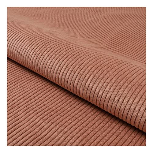 Fabreco CORDSTOFF Meterware TORANOS (300 cm x 142 cm) – Gewicht 330 g/m2 – Feincord Stoff Meterware für Sofa & Stühle – Polsterstoff für Möbelstoff – Möbelstoffe, Dekostoff & Stoffe DIY (Lachsrosa) von Fabreco
