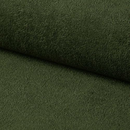 Fabreco GERRESE Polsterstoff – Weicher, eleganter Bezugsstoff mit subtiler Struktur, Dekostoff Meterware, 145 cm breit, strapazierfähiger Möbelstoff für Wohnzimmer, Gewicht 270g/m² - Grün von Fabreco
