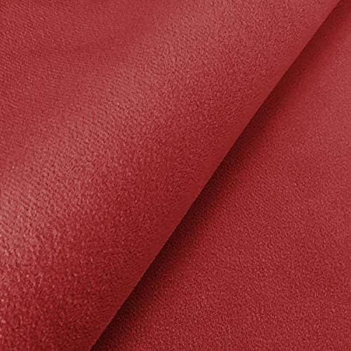 Fabreco MONILLA Microfaser Velours – Weicher und strapazierfähiger Möbelstoff, vielseitiger Polsterstoff und Samtstoff in Uni-Farben, Meterware 143 cm breit, ideal für Sofas und Stühle - Portwein von Fabreco