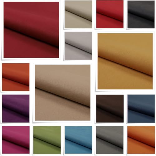 Fabreco - NUBUK Polsterstoff Meterware - Materialprobe 5x5 cm - 100% Polyester, Gewicht 300 g/lfm, Microfaser, Velourleder ideal als oder Möbelstoff für Sofakissen, Polsterbezüge von Fabreco