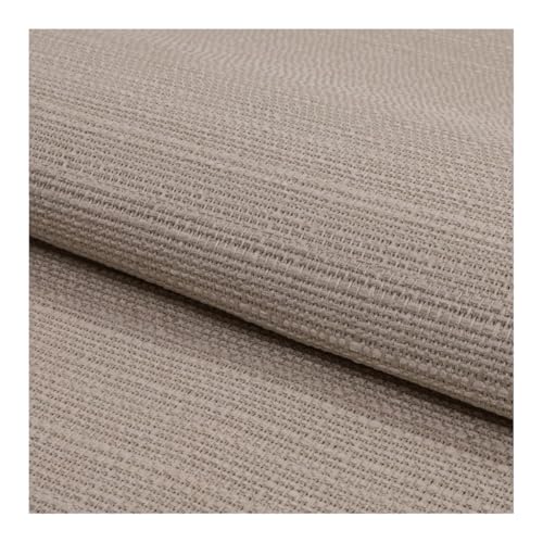 Fabreco POLTANO Webstoff Strukturstoff Leinwandstoff - Möbelstoff, Polsterstoff, Dekostoff, pflegeleicht, Meterware 140cm breit, Gewicht 420 g/lfm - Beige von Fabreco