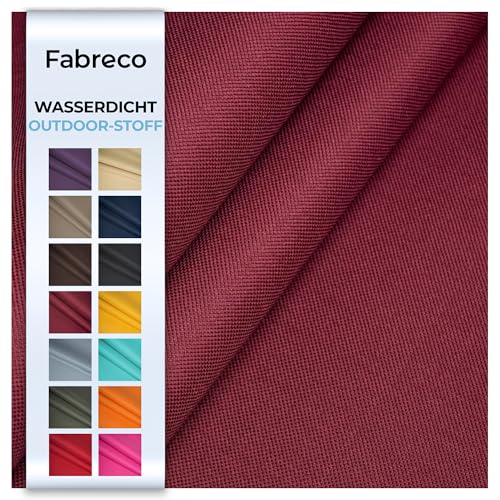 Fabreco – Wasserdichter Oxford 600D Polyester Stoff Meterware 100x150cm | Robuster Outdoor Stoff für Garten, Camping & Abdeckungen | Segeltuch & Markisenstoff | Markisenstoffe Meterware, Dunkelrot Fabreco – Wasserdichter Oxford 600D Polyester Stoff Meterware 100x150cm | Robuster Outdoor Stoff für Garten, Camping & Abdeckungen | Segeltuch & Markisenstoff | Markisenstoffe Meterware, Dunkelrot von Fabreco