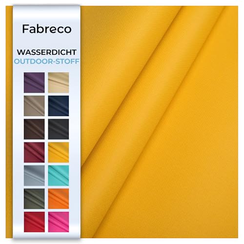 Fabreco – Wasserdichter Oxford 600D Polyester Stoff Meterware 100x150cm | Robuster Outdoor Stoff für Garten, Camping & Abdeckungen | Segeltuch & Markisenstoff | Markisenstoffe Meterware, Gelb Fabreco – Wasserdichter Oxford 600D Polyester Stoff Meterware 100x150cm | Robuster Outdoor Stoff für Garten, Camping & Abdeckungen | Segeltuch & Markisenstoff | Markisenstoffe Meterware, Gelb von Fabreco