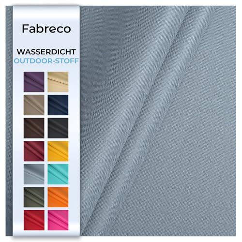Fabreco – Wasserdichter Oxford 600D Polyester Stoff Meterware 100x150cm | Robuster Outdoor Stoff für Garten, Camping & Abdeckungen | Segeltuch & Markisenstoff | Markisenstoffe Meterware, Grau von Fabreco