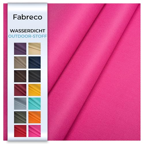 Fabreco – Wasserdichter Oxford 600D Polyester Stoff Meterware 100x150cm | Robuster Outdoor Stoff für Garten, Camping & Abdeckungen | Segeltuch & Markisenstoff | Markisenstoffe Meterware, Rosa von Fabreco