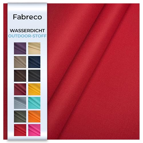Fabreco – Wasserdichter Oxford 600D Polyester Stoff Meterware 100x150cm | Robuster Outdoor Stoff für Garten, Camping & Abdeckungen | Segeltuch & Markisenstoff | Markisenstoffe Meterware, Rot Fabreco – Wasserdichter Oxford 600D Polyester Stoff Meterware 100x150cm | Robuster Outdoor Stoff für Garten, Camping & Abdeckungen | Segeltuch & Markisenstoff | Markisenstoffe Meterware, Rot von Fabreco