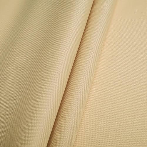 Fabreco – Wasserabweisender Oxford 250D Polyester Stoff Meterware 100x160cm | Vielseitiger Outdoorstoff für Gartenmöbel, Zelte & Sonnenschutz | Leicht, robust & pflegeleicht, Hellbeige von Fabreco