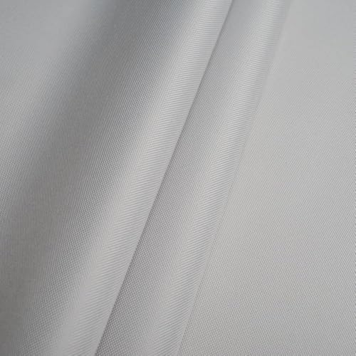 Fabreco – Wasserabweisender Oxford 250D Polyester Stoff Meterware 100x160cm | Vielseitiger Outdoorstoff für Gartenmöbel, Zelte & Sonnenschutz | Leicht, robust & pflegeleicht, Hellgrau von Fabreco