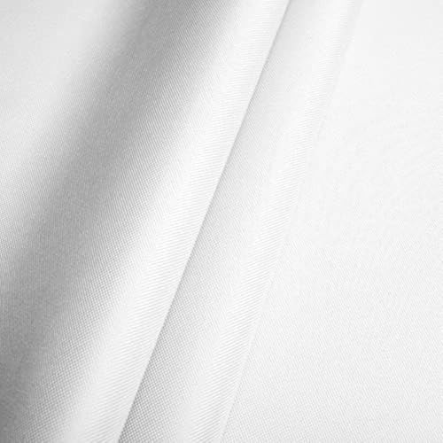 Fabreco – Wasserabweisender Oxford 250D Polyester Stoff Meterware 100x160cm | Vielseitiger Outdoorstoff für Gartenmöbel, Zelte & Sonnenschutz | Leicht, robust & pflegeleicht, Weiß von Fabreco