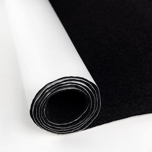 Fabreco Filz Selbstklebend Meterware 3mm Dicke (0,5 M x 150 cm) – Klebefilz & Filzstoff für Möbel, Schutz & Dekoration | Bastelfilz perfekt als Filzgleiter, Filzmatte & Vliesstoff (Schwarz) Fabreco Filz Selbstklebend Meterware 3mm Dicke (0,5 M x 150 cm) – Klebefilz & Filzstoff für Möbel, Schutz & Dekoration | Bastelfilz perfekt als Filzgleiter, Filzmatte & Vliesstoff (Schwarz) von Fabreco