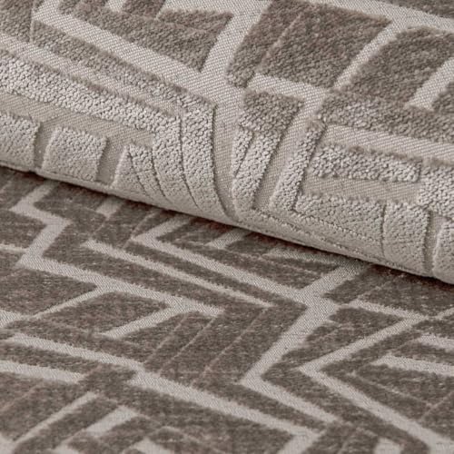 Fabreco SOMPRE Polsterstoff – Chenille-Stoff mit geometrischem Muster, Dekostoff Meterware, 142 cm breit, strapazierfähiger Möbelstoff für Wohnzimmer, Gewicht 530g/m² - Beige Fabreco SOMPRE Polsterstoff – Chenille-Stoff mit geometrischem Muster, Dekostoff Meterware, 142 cm breit, strapazierfähiger Möbelstoff für Wohnzimmer, Gewicht 530g/m² - Beige von Fabreco