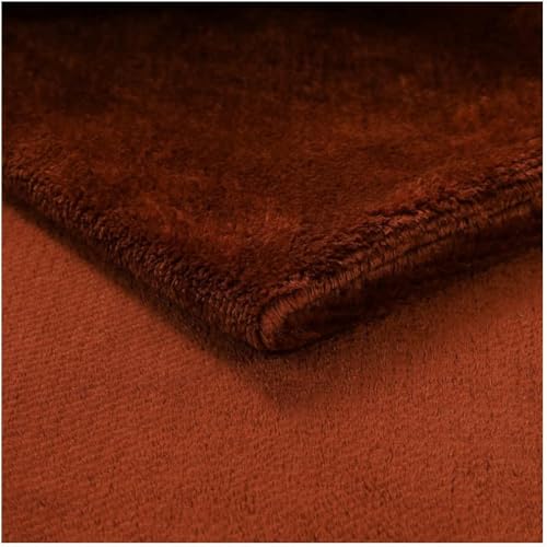 Fabreco SOROEN Polsterstoff Meterware – Weicher Plüsch-Stoff, 140 cm breit, vielseitiger Möbelstoff für Sofas, Sitzkissen, Polsterbezüge und Dekoration - Perlkupfer von Fabreco