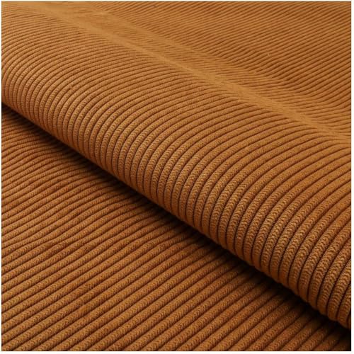 Fabreco TORANOS Polsterstoff Meterware 142 cm breit, 100% Polyester, Gewicht 330 g/m2, Cord-Strukturstoff ideal für Vorhänge oder Möbelstoff für Sofakissen, Polsterbezüge und Sitzkissen - Perlorange Fabreco TORANOS Polsterstoff Meterware 142 cm breit, 100% Polyester, Gewicht 330 g/m2, Cord-Strukturstoff ideal für Vorhänge oder Möbelstoff für Sofakissen, Polsterbezüge und Sitzkissen - Perlorange von Fabreco
