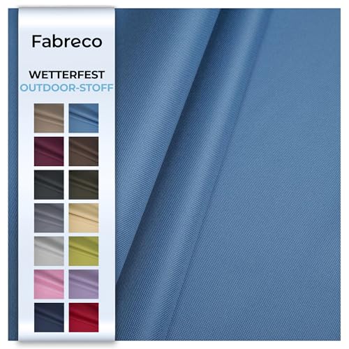 Fabreco – Wasserabweisender Oxford 250D Polyester Stoff Meterware 100x160cm | Vielseitiger Outdoorstoff für Gartenmöbel, Zelte & Sonnenschutz | Leicht, robust & pflegeleicht, Blau von Fabreco