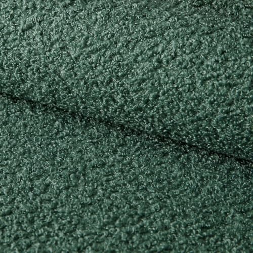 Fabreco ZENDAUR Polsterstoff – Weicher, eleganter Bezugsstoff mit subtiler Struktur, Dekostoff Meterware, 142 cm breit, strapazierfähiger Möbelstoff für Wohnzimmer, Gewicht 400g/m² - Türkis von Fabreco