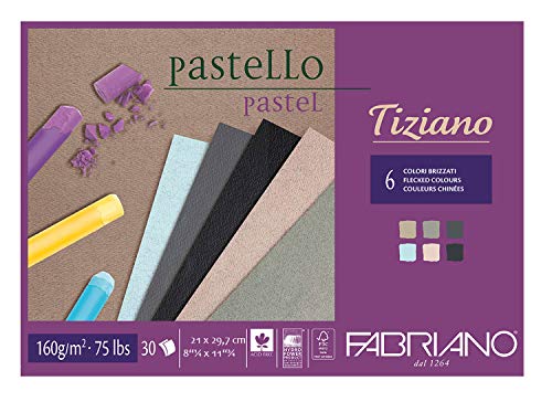 Fabriano 46221297 Pastellpapier Blöcke, Baumwolle, mehrfarbig, 21 x 29,7 x 0,5 cm Fabriano 46221297 Pastellpapier Blöcke, Baumwolle, mehrfarbig, 21 x 29,7 x 0,5 cm von Fabriano