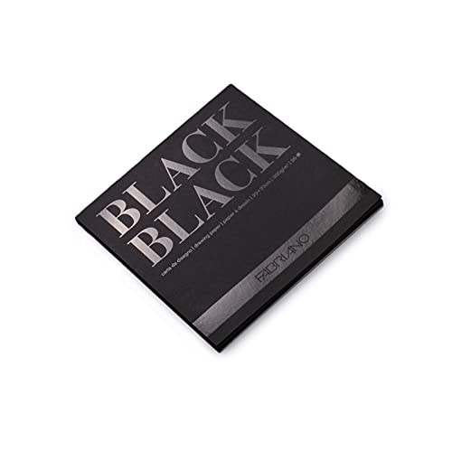 Honsell 19100389 - Fabriano Black Black Block, tiefschwarzes Papier mit matter, unbeschichteter Oberfläche, 300 g/m², 20 x 20 cm, 20 Blatt, ideal für Pastelle, Farbstifte und Marker Honsell 19100389 - Fabriano Black Black Block, tiefschwarzes Papier mit matter, unbeschichteter Oberfläche, 300 g/m², 20 x 20 cm, 20 Blatt, ideal für Pastelle, Farbstifte und Marker von Fabriano
