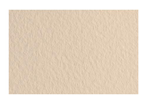 Honsell 21297140 - Fabriano Tiziano Pastellpapier Avorio, DIN A4, 50 Blatt, 160 g/m², hoch hadernhaltig, säurefrei und alterungsbeständig, griffige, raue Oberfläche von Fabriano