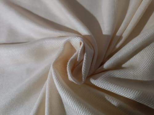 Pashmina-Stoff aus 100 % Viskose/Kaschmir, erhältlich in drei Farben, elfenbeinfarben, 1,8 m Pashmina-Stoff aus 100 % Viskose/Kaschmir, erhältlich in drei Farben, elfenbeinfarben, 1,8 m von FabricFactory