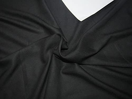 Tencel-Stoff, einfarbig, schwarz, 111,8 cm breit, Viskose von FabricFactory