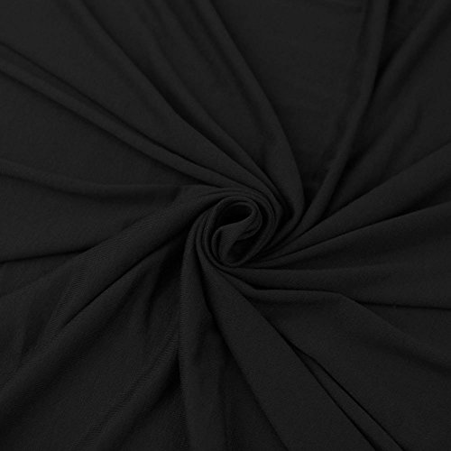 FabricLA Baumwoll-Spandex-Jersey-Stoff, 284 g – 152,4 cm breit und dehnbar bis zu 5,1 verwenden Sie unseren weichen atmungsaktiven 4-Wege-Stretchstoff für T-Shirts, Tops, leichte Kleider, Schwarz, 91 FabricLA Baumwoll-Spandex-Jersey-Stoff, 284 g – 152,4 cm breit und dehnbar bis zu 5,1 verwenden Sie unseren weichen atmungsaktiven 4-Wege-Stretchstoff für T-Shirts, Tops, leichte Kleider, Schwarz, 91 von FabricLA