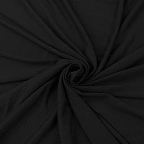 FabricLA Baumwoll-Spandex-Jersey-Strickstoff von The Yard, 150 cm breit, ultraweiches Baumwoll-Spandex-Mischgewebe, verwenden Sie unseren 4-Wege-Stretch-Strickstoff für Kleidung, schwarz, 5 Stück ards FabricLA Baumwoll-Spandex-Jersey-Strickstoff von The Yard, 150 cm breit, ultraweiches Baumwoll-Spandex-Mischgewebe, verwenden Sie unseren 4-Wege-Stretch-Strickstoff für Kleidung, schwarz, 5 Stück ards von FabricLA