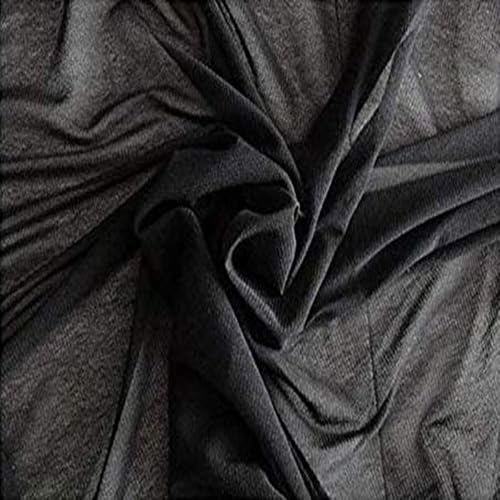 FABRICS-CITY SCHWARZ HOCHELASTISCH ÜBER 100% FEIN NETZSTOFF STOFF STOFFE, 2694(schwarz) von Fabrics-City