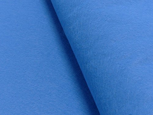 Fabrics-City% BLAU VISKOSE FILZ STOFF -180CM -1MM- BEKLEIDUNG DEKO STOFFE, 2525 von Fabrics-City