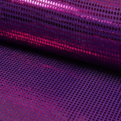 Fabrics-City LILA/PINK HOCHWERTIG Pailetten Stoff PAILLETTENSTOFF 6MM Stoffe, 4526 von Fabrics-City