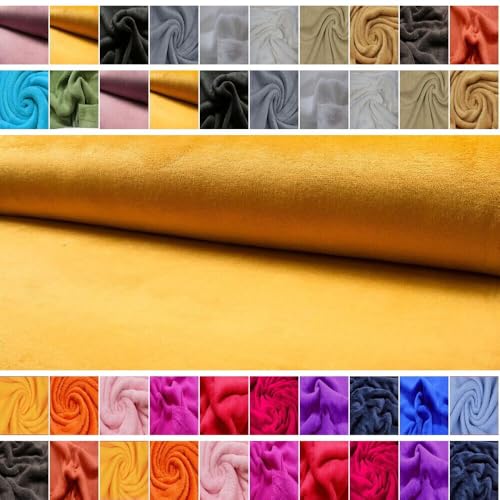 Fabrics-City Ocker Doubleface Kuschel weich Wellnessfleece Stoff Antipilling Fleecestoff Microfleece Polarfleece Polsterstoff Baumwollfleece für Kinder Erwachsene Nähen Bekleidung Heimtextilien, 5224 Fabrics-City Ocker Doubleface Kuschel weich Wellnessfleece Stoff Antipilling Fleecestoff Microfleece Polarfleece Polsterstoff Baumwollfleece für Kinder Erwachsene Nähen Bekleidung Heimtextilien, 5224 von Fabrics-City