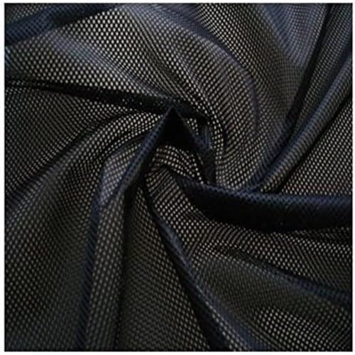 Fabrics-City SCHWARZ NETZSTOFF KLASSIK LOCHFILET NETZ STOFF WABE 2MM STOFFE, 2674 von Fabrics-City