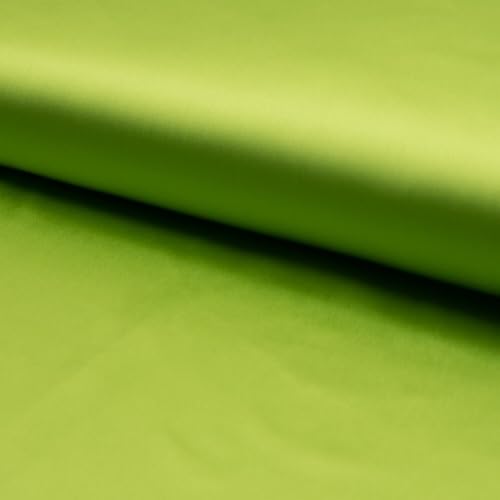 Fabrics-City SEIDIG STRETCHSATIN STRETCH SATIN STOFF SATINSTOFF STOFFE METERWARE, 4404 (Kiwi) von Fabrics-City