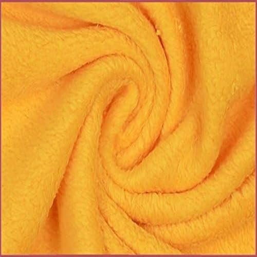 Fabrics-City gelb Doubleface Minky Wellness Fleece Stoff zum Nähen Antipilling Fleecestoff Polarfleece Microfleece Softshell Polar Kuschelfleece Baby Kinder Damen Herren Outdoor Bekleidung DIY, 4210 von Fabrics-City