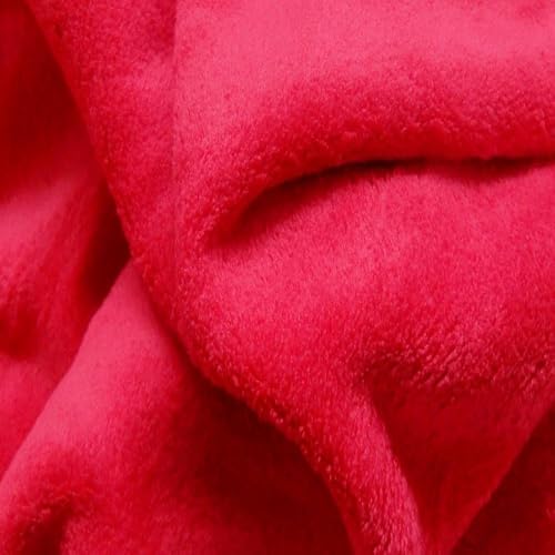Fabrics-City rot Doubleface Minky Wellness Fleece Stoff zum Nähen Antipilling Fleecestoff Polarfleece Microfleece Softshell Polar für Kinder Bekleidung Kuscheldecken DIY Wintermantel, 3341 von Fabrics-City