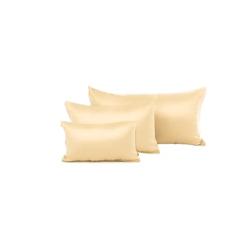 Fabrinique Innenkissen für Geldbörsen – Starter-Set – 3-teiliges Set mit Formeinlagen für kleine bis große Geldbörsen – verhindert Falten und Schäden (cremefarben, Seide, Handbag-Pillows) von Fabrinique