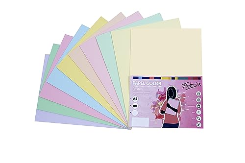 FABRISA 17711-Papier, 80 g, A4, 500 Stück, verschiedene Pastellfarben FABRISA 17711-Papier, 80 g, A4, 500 Stück, verschiedene Pastellfarben von Fabrisa