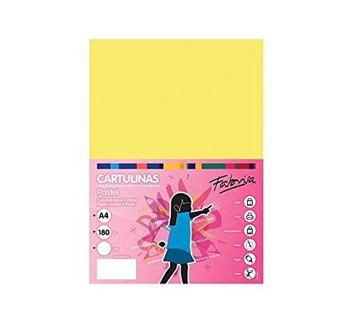 Fabrisa 12-cartoncino, confezione da 50 pezzi, colore: giallo von Fabrisa