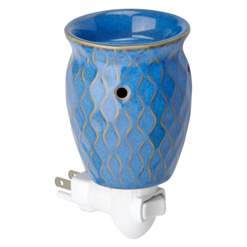 Fabulous Frannie Keramik-Wachswärmer, Plug in Wachswärmer für Duftwachs, Scentsy Wachswärmer für Duftöl, Nachtlicht Wachsbrenner Dekoration Blaue Wellen Fabulous Frannie Keramik-Wachswärmer, Plug in Wachswärmer für Duftwachs, Scentsy Wachswärmer für Duftöl, Nachtlicht Wachsbrenner Dekoration Blaue Wellen von Fabulous Frannie