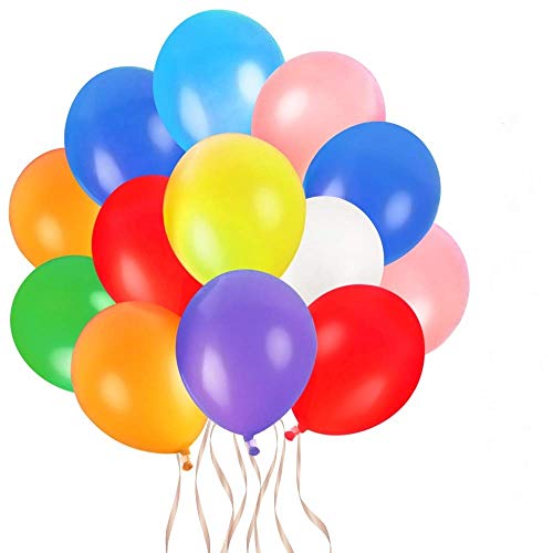 Faburo 80pcs Bunte Luftballons 26 cm Latex Partyballon Dekoration Ballons für Geburtstag Party Hochzeit von Faburo
