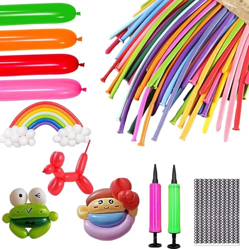 150 Stück Modellierballons mit Pumpe,Luftballons Lange,Luftballons Tiere,DIY Ballon Für Party Hochzeit Geburtstag für Veranstaltungen Dekoration 150 Stück Modellierballons mit Pumpe,Luftballons Lange,Luftballons Tiere,DIY Ballon Für Party Hochzeit Geburtstag für Veranstaltungen Dekoration von Facaihy