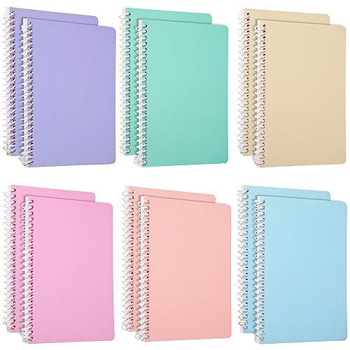 Faccito 12 Stück Spirale Linierte Notizbücher A5 5,7 x 8,3 Zoll 60 Blatt 120 Seiten Dicke Linierte Notizblöcke Memo Reise Journal Spiralblöcke für College Studenten Büro Geschäft, Pastell Farben Faccito 12 Stück Spirale Linierte Notizbücher A5 5,7 x 8,3 Zoll 60 Blatt 120 Seiten Dicke Linierte Notizblöcke Memo Reise Journal Spiralblöcke für College Studenten Büro Geschäft, Pastell Farben von Faccito