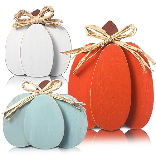 Faccito 3 Stück Herbst Kürbis Dekorationen Tisch Mittelstück Erntedankfest Kürbis Schilder Holzblöcke Set Rustikale Etagere Tablett Deko Herbstdeko für Tisch Kaminsims Bauernhof Küche Erntefest Faccito 3 Stück Herbst Kürbis Dekorationen Tisch Mittelstück Erntedankfest Kürbis Schilder Holzblöcke Set Rustikale Etagere Tablett Deko Herbstdeko für Tisch Kaminsims Bauernhof Küche Erntefest von Faccito
