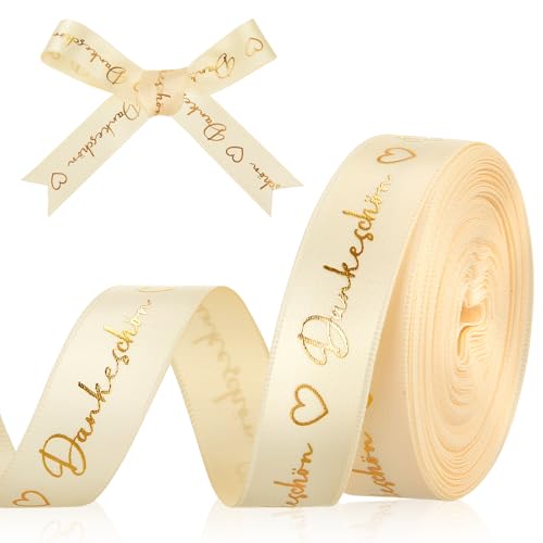 Faccito 9 m X 15 mm Danke Schleifenband Dankeschön Geschenkband mit Herz Danke Ribbon Dekoband DIY Geschenk zum Geschenktüte Basteln Bouquet für Hochzeit Geburtstag Weihnachten Party Faccito 9 m X 15 mm Danke Schleifenband Dankeschön Geschenkband mit Herz Danke Ribbon Dekoband DIY Geschenk zum Geschenktüte Basteln Bouquet für Hochzeit Geburtstag Weihnachten Party von Faccito