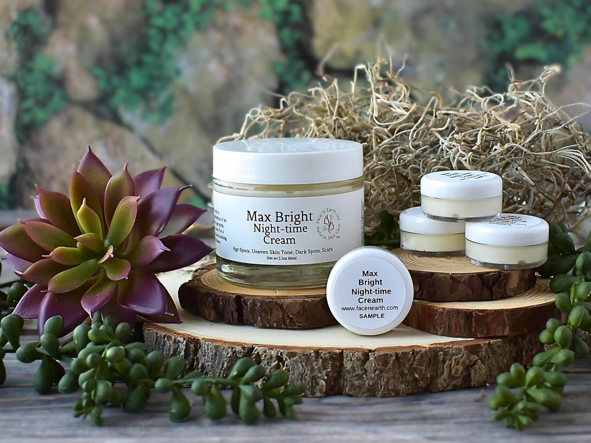 Max Bright Nachtcreme Aufhellen Hautton von FacenEarthSkinCare